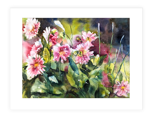 "Pick Me" | 14”X11” watercolor painting of abstract flowers