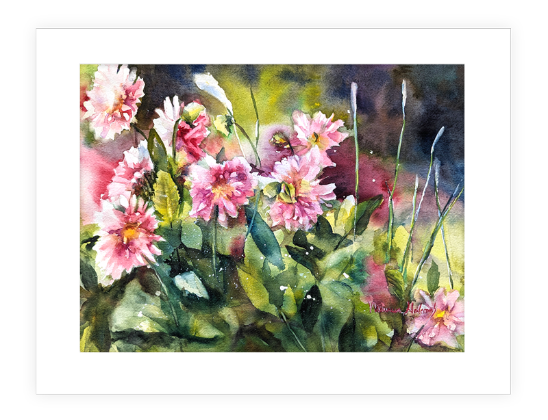 "Pick Me" | 14”X11” watercolor painting of abstract flowers